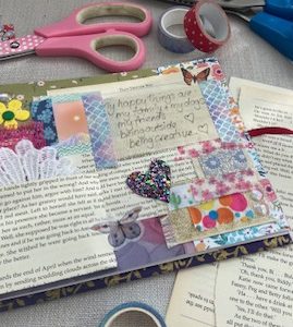 Create your own scrapbook/junk journal workshop using a wide variety of materials
